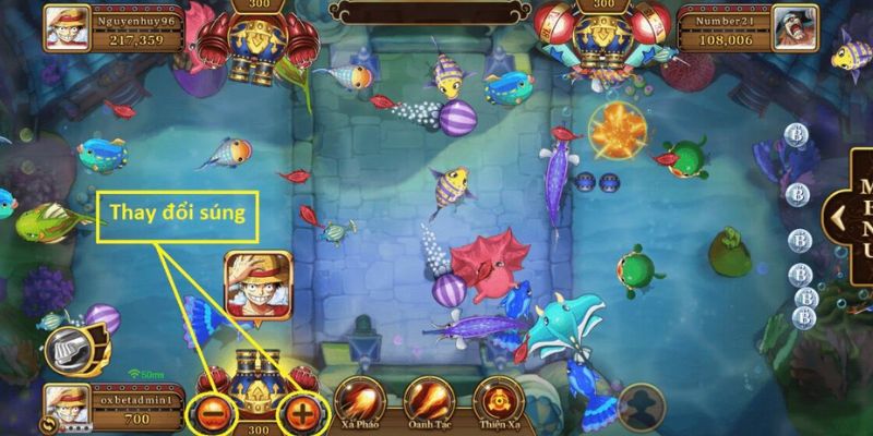 Hãy luôn chú ý đến chỉ số máu và năng lượng khi tham gia chơi game